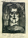 Artist: Meadows, Ron. | Title: The blessing | Date: c.1933 | Technique: linocut, printed in black ink, from one block