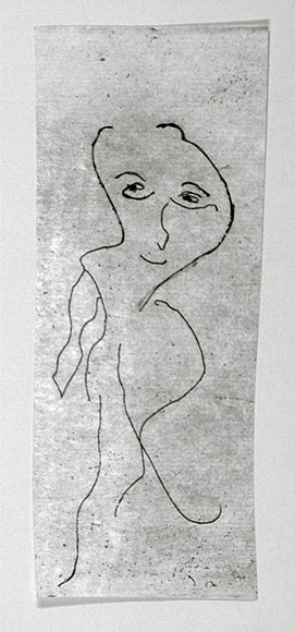 Artist: b'SHEARER, Mitzi' | Title: b'not titled [figure]' | Technique: b'etching, printed in black, with plate-tone, from one  plate'