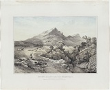Artist: b'Chevalier, Nicholas.' | Title: b'Mount Abrupt and the Grampians.' | Date: 1863-64 | Technique: b'lithograph, printed in colour, from two stones'