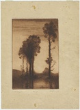 Artist: GRUNER, Elioth | Title: Twilight. | Date: 1931, 14 July | Technique: drypoint, printed in black ink, from one plate