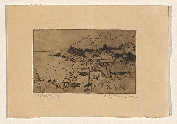 Title: b'Gibraltar' | Date: 1952 | Technique: b'etching, printed in brown ink, from one plate'