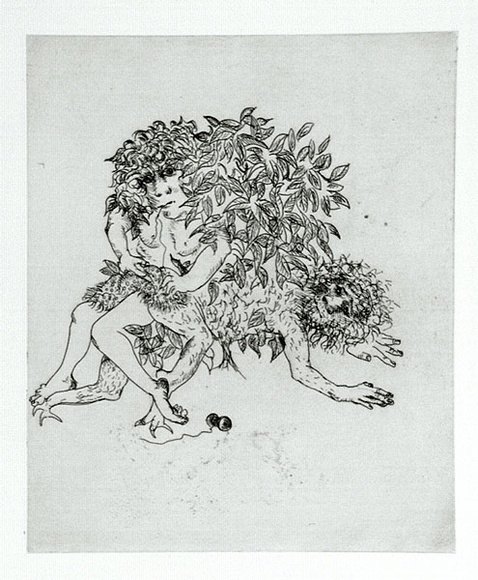 Artist: b'BOYD, Arthur' | Title: b'Story of a ruined man.' | Date: c.1970 | Technique: b'etching, printed in black ink, from one plate' | Copyright: b'Reproduced with permission of Bundanon Trust'