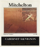 Artist: Leti, Bruno. | Title: Mitchelton wine label, reproduction of his woodcut 'Crossbars' | Date: 1980 | Technique: offset-lithograph, printed in colour, from multiple plates