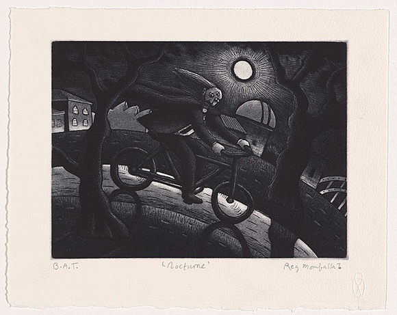 Artist: b'Mombassa, Reg.' | Title: b'Nocturne' | Date: 2006 | Technique: b'etching and aquatint, printed in black ink, from one plate'