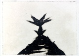 Artist: b'Roberts, Neil.' | Title: b'Eruptions 13' | Date: 1991 | Technique: b'pigment-transfer, printed in brown ink, from one bitumen paper plate'