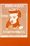 Artist: ACCESS 10 | Title: My love is free, but keep me HIV free | Date: 1992, May | Technique: screenprint, printed in white ink from one stencil