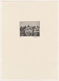 Artist: b'Rees, Lloyd.' | Title: b'Tuscan town' | Date: 1976 | Technique: b'softground-etching, printed in black ink, from one zinc plate' | Copyright: b'\xc2\xa9 Alan and Jancis Rees'