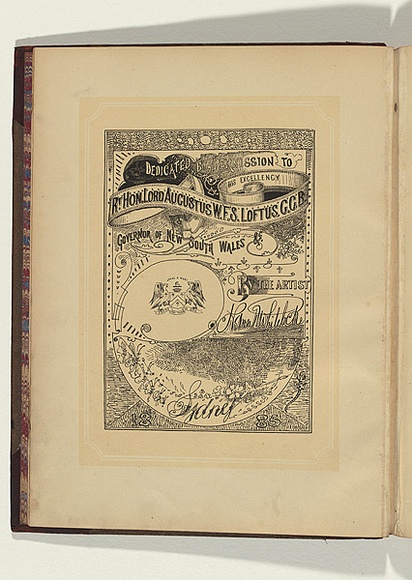 Artist: b'Whitelocke, Nelson P.' | Title: b'Dedicated by permission to His Excellency Rt. Hon. Lord Augustus W.F.S. Loftus, G.C.B.' | Date: 1885 | Technique: b'lithograph, printed in colour, from two stones'