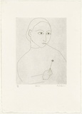 Artist: b'Dickerson, Robert.' | Title: b'Daisy.' | Date: 1992 | Technique: b'etching, printed in black ink, from one zinc plate'