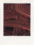 Artist: b'Ellis, Robert.' | Title: b'Motorways.' | Date: 1968 | Technique: b'screenprint, printed in colour, from multiple stencils'