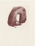 Artist: b'Defteros, June.' | Title: b'Megalith' | Date: 1994 | Technique: b'aquatint, printed in pink-black, from one plate'