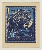 Artist: b'FEINT, Adrian' | Title: b'Bookplate: Enid Mackellar.' | Date: (1942) | Technique: b'wood-engraving' | Copyright: b'Courtesy the Estate of Adrian Feint'