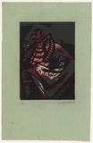 Artist: SELLBACH, Udo | Title: (Still life with jug) | Date: 1951 | Technique: lithograph, printed in colour, from three stones [or plates]