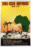 Artist: b'EARTHWORKS POSTER COLLECTIVE' | Title: b'Guinea-Bissau independence.' | Date: 1975 | Technique: b'screenprint, printed in colour, from multiple stencils'