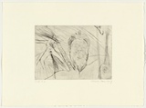 Artist: PARR, Mike | Title: Gun into vanishing point 15 | Date: 1988-89 | Technique: drypoint and foul biting, printed in black ink, from one copper plate