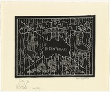 Title: Bicentenary | Date: 1986 | Technique: linocut, printed in black ink, from one block
