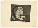 Artist: Wienholt, Anne. | Title: The Sage | Technique: softground-etching and aquatint, printed in black ink, from one copper plate
