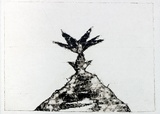 Artist: b'Roberts, Neil.' | Title: b'Eruptions 16' | Date: 1991 | Technique: b'pigment-transfer, printed in brown ink, from one bitumen paper plate'