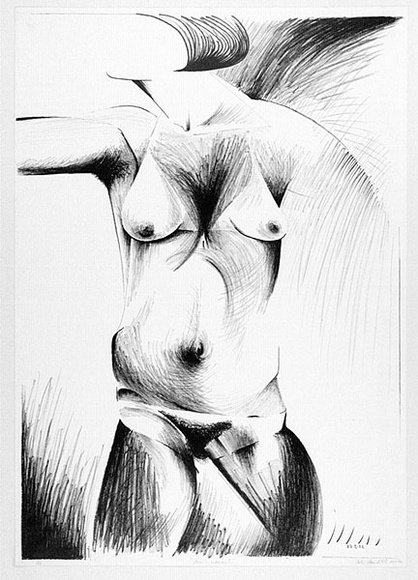 Artist: b'Powditch, Peter.' | Title: b'Sun woman I' | Date: 1969 | Technique: b'lithograph, printed in black ink, from one plate'