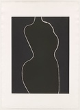 Artist: Wright, Judith. | Title: not titled [turning figure 2] | Date: 2004 | Technique: aquatint, printed in colour, from two copper plates | Copyright: © Judith Wright