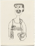 Artist: Ciccone, Valerio. | Title: Marathon man | Date: 1992, June | Technique: lithograph, printed in black ink, from one stone