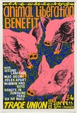 Artist: WORSTEAD, Paul | Title: Animal Liberation Benefit | Date: 1984 | Technique: screenprint, printed in colour, from four stencils | Copyright: This work appears on screen courtesy of the artist