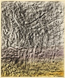 Artist: b'Nolan, Sidney.' | Title: b'Carcas' | Date: c.1950 | Technique: b'transfer drawing with fabric dye'