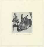 Artist: b'EWINS, Rod' | Title: b'The Magic Show (with Alberts rabbit).' | Date: 1984, April | Technique: b'photo-etching and aquatint, printed in black ink, from one plate'