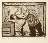 Artist: Leveson, Ben Conrad. | Title: See how you like it | Date: 1992, December | Technique: etching, printed in black ink, from one plate