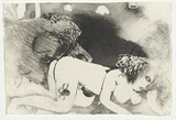 Artist: BOYD, Arthur | Title: Lysistrata: (Lower portion only) they are all deserting.. | Date: (1970) | Technique: etching and aquatint, printed in black ink, from one plate | Copyright: Reproduced with permission of Bundanon Trust