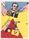 Artist: b'McMahon, Marie.' | Title: b'Organize! Smash the police state' | Date: 1978 | Technique: b'screenprint, printed in colour, from multiple stencils' | Copyright: b'\xc2\xa9 Marie McMahon. Licensed by VISCOPY, Australia'