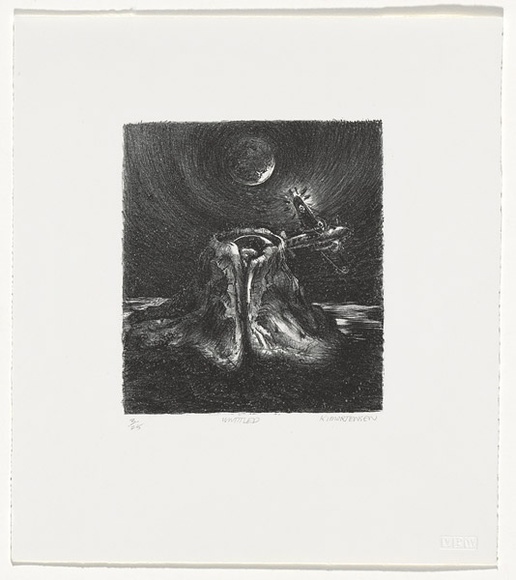 Artist: b'Mortensen, Kevin.' | Title: b'not titled' | Date: 1986 | Technique: b'lithograph' | Copyright: b'This work appears on screen courtesy of the artist'