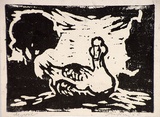 Artist: Taylor, John H. | Title: Goose | Date: 1952 | Technique: linocut, printed in black ink, from one block