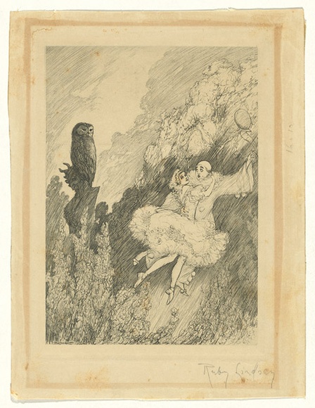 Artist: b'Lind, Ruby.' | Title: b'Wisdom and folly' | Date: c.1907 | Technique: b'photo-engraving, printed in black ink, from one copper plate'