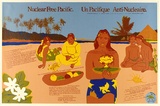 Artist: b'REDLETTER PRESS' | Title: b'Nuclear Free Pacific' | Date: 1983 | Technique: b'screenprint, printed in colour, from seven stencil'