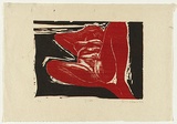 Artist: b'AMOR, Rick' | Title: b'Nude.' | Date: 1987 | Technique: b'woodcut, printed in colour, from two blocks'