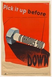 Artist: ROTHHOLZ, H.A. | Title: Pick it up before it throws you down [recto] | Date: 1944 | Technique: lithograph