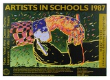 Artist: ARNOLD, Raymond | Title: Artists in schools. | Date: 1986 | Technique: screenprint, printed in colour, from 10 stencils
