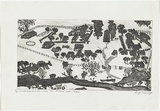 Artist: Kennedy, Roy. | Title: Warangesda Mission where my mother was born | Date: 2002 | Technique: etching, printed in black ink, from one plate