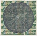 Artist: b'HALL, Fiona' | Title: b'Nelumbo nucifera - Lotus (Cambodian currency)' | Date: 2000 - 2002 | Technique: b'gouache' | Copyright: b'\xc2\xa9 Fiona Hall'