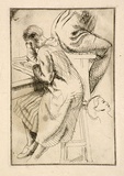 Artist: b'Huntley, Isabel.' | Title: b'Women working' | Date: 1929 | Technique: b'etching, printed in warm black ink, from one plate' | Copyright: b'\xc2\xa9 Estate of Isabel Huntley, Douglas Huntley'