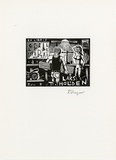 Artist: b'Frazer, David.' | Title: b'Lars T. Holden' | Date: c.2001 | Technique: b'wood-engraving, printed in black in, from one block'