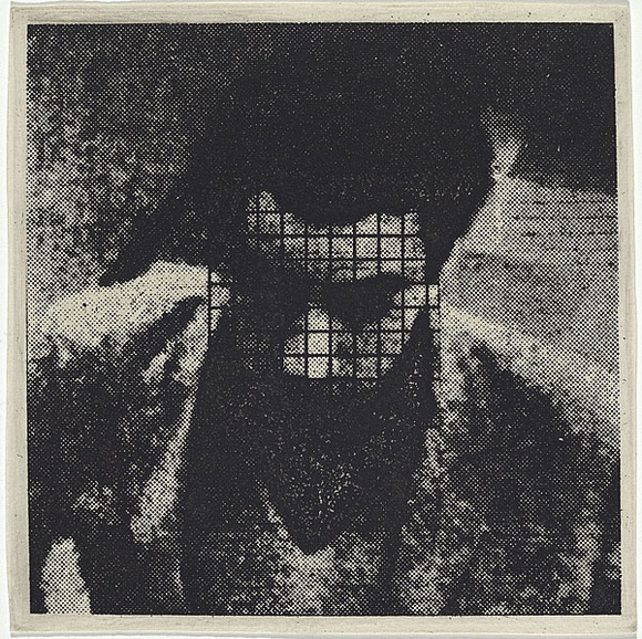 Artist: b'MADDOCK, Bea' | Title: b'Head I: Etching experiment' | Date: 1972 | Technique: b'photo-etching and aquatint, printed in black ink, from one plate'