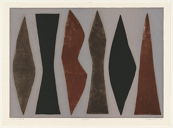 Artist: b'Coburn, John.' | Title: b'Tribe' | Date: 1990 | Technique: b'lithograph, printed in colour, from five stones [or plates]'