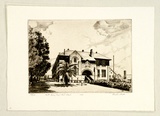 Artist: PLATT, Austin | Title: North Sydney Boys High School | Date: 1936 | Technique: etching, printed in black ink, from one plate