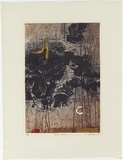 Artist: b'Backen, Earle.' | Title: b'Dust storm.' | Date: 1965 | Technique: b'etching and aquatint, printed in colour'