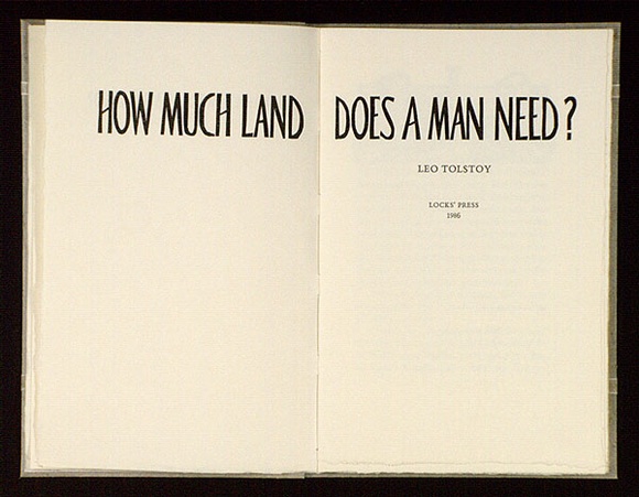 Artist: b'Lock, Margaret.' | Title: b'How much land does a man need?.' | Date: 1986 | Technique: b'woodcut' | Copyright: b'\xc2\xa9 Margaret Lock'