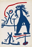 Artist: b'Tiabe.' | Title: b'Electric shock' | Date: September 1968 | Technique: b'screenprint, printed in blue and red, from two screens'