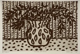 Artist: Money, John. | Title: Still life with leaves | Date: 1995, September/October | Technique: liftground-aquatint, printed in black ink, from one plate