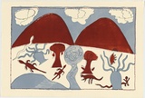 Artist: b'Griffiths, Peggy.' | Title: b'Doojum country' | Date: 1995 | Technique: b'lithograph, printed in colour, from multiple plates'